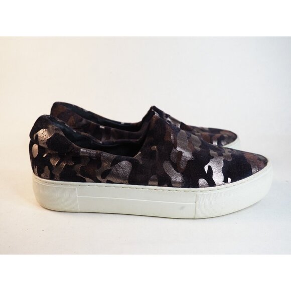J/Slides Brown Metallic Camoflauge Flats Shoes, Size 7 (US) - Picture 5 of 10